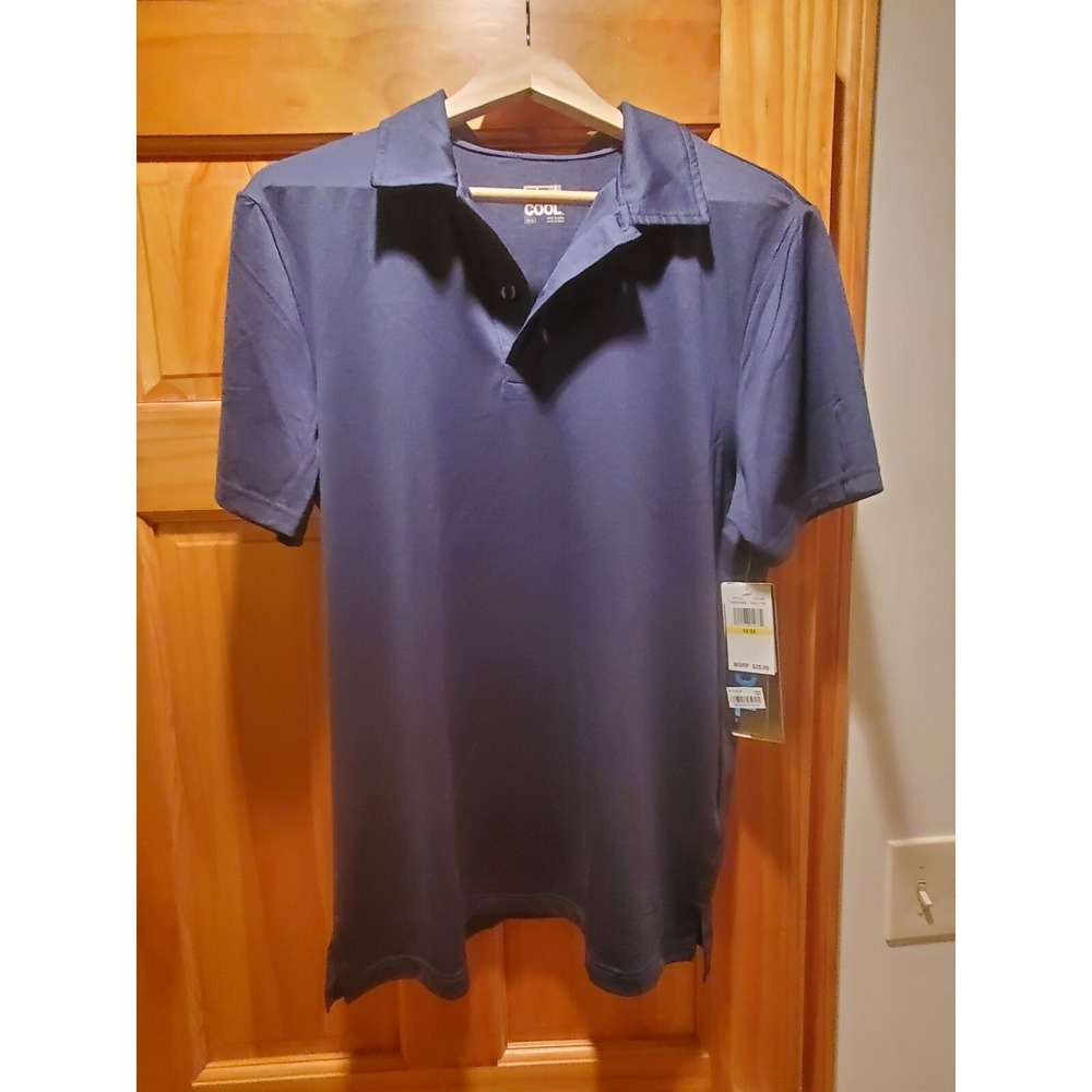 32 Degrees Cool Men's Polo Shirt New With Tags.  Men's Size Medium Navy‎ 2 Tone